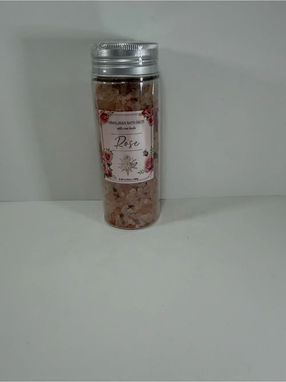 Rose Bath Bomb, Candle & Himalayan Bath Salts Gift Set - Red